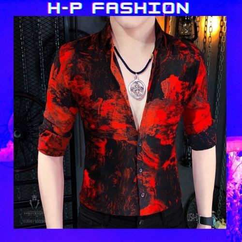 Áo Sơ Mi Nam Dài Tay 🔵 𝐅𝐑𝐄𝐄 𝐒𝐇𝐈𝐏 🔵 Sơ Mi Nam Vải Lụa Co Giãn Hàng Quảng Châu Thời Trang Hpfashion - Asmnhp010