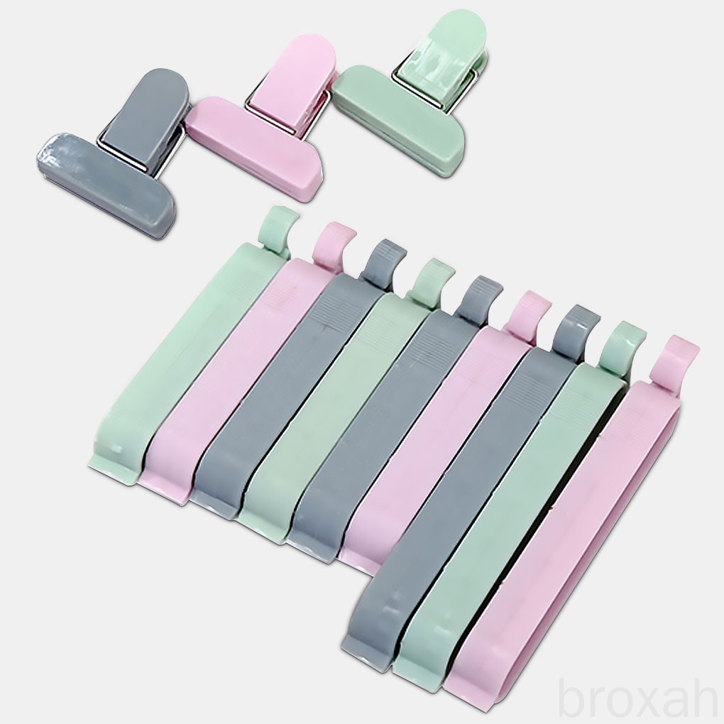Set 12 kẹp miệng túi bằng nhựa nhiều màu sắc