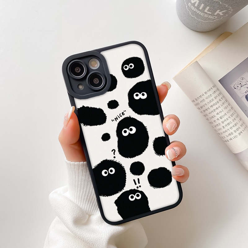 Ốp lưng iphone cạnh vuông lỗ camera quái vật xù 6/6plus/7/7plus/8/8plus/x/xr/xs/11/12/13/pro/max/plus/promax-Awifi A2-16