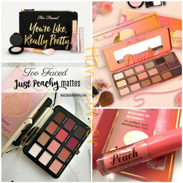 Bảng mắt Too Faced - Just Peachy/ Sweet Peach (tặng kèm ví/son dưỡng của hãng too faced)