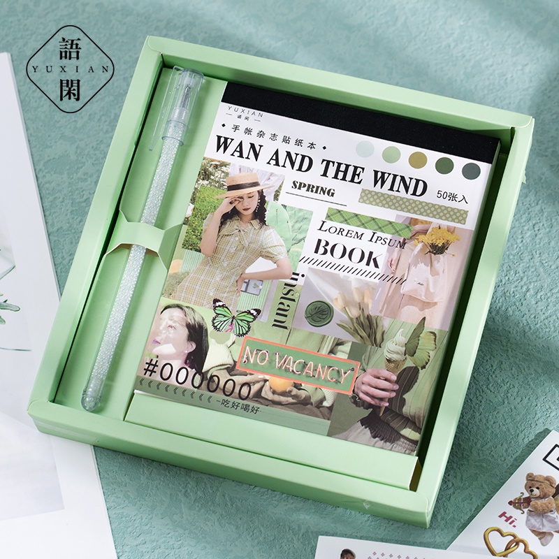 Set 50 Miếng Dán Trang Trí Dễ Thương Dành Cho Sổ Tay
