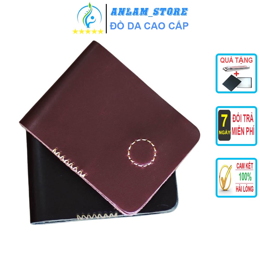 [ BH 3 NĂM ] VÍ SEN HANDMADE FORM LỚN DA BÒ THẬT 100%