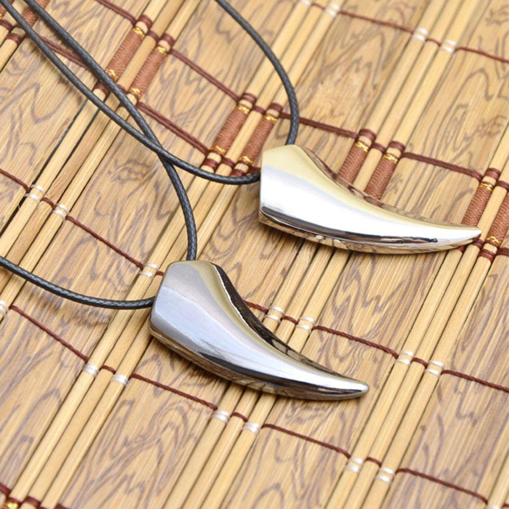 VANES1 Dây Chuyền Mặt Răng Hợp Kim Thép Thời Trang Cho Nam
