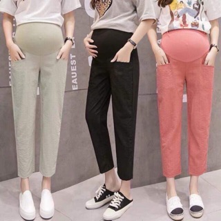Quần đũi bầu màu đen/ tím than chọn size