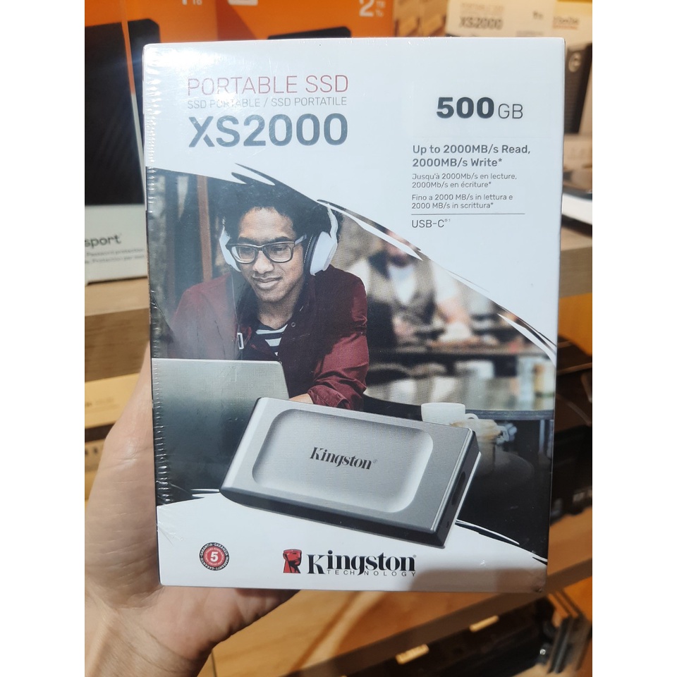 Ổ cứng di động SSD Kingston XS2000 - 500GB / 1TB / 2TB - Bảo hành 36 tháng
