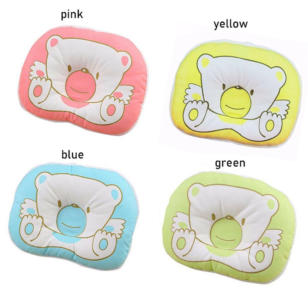 1 Gối Xốp Cotton Chống Lăn Định Hình Đầu Cho Bé
