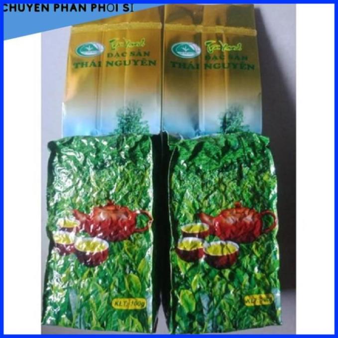 Trà xanh Thái Nguyên Tân Cương 1 tôm 2 lá búp 1kg ( Ấm Nâu)
