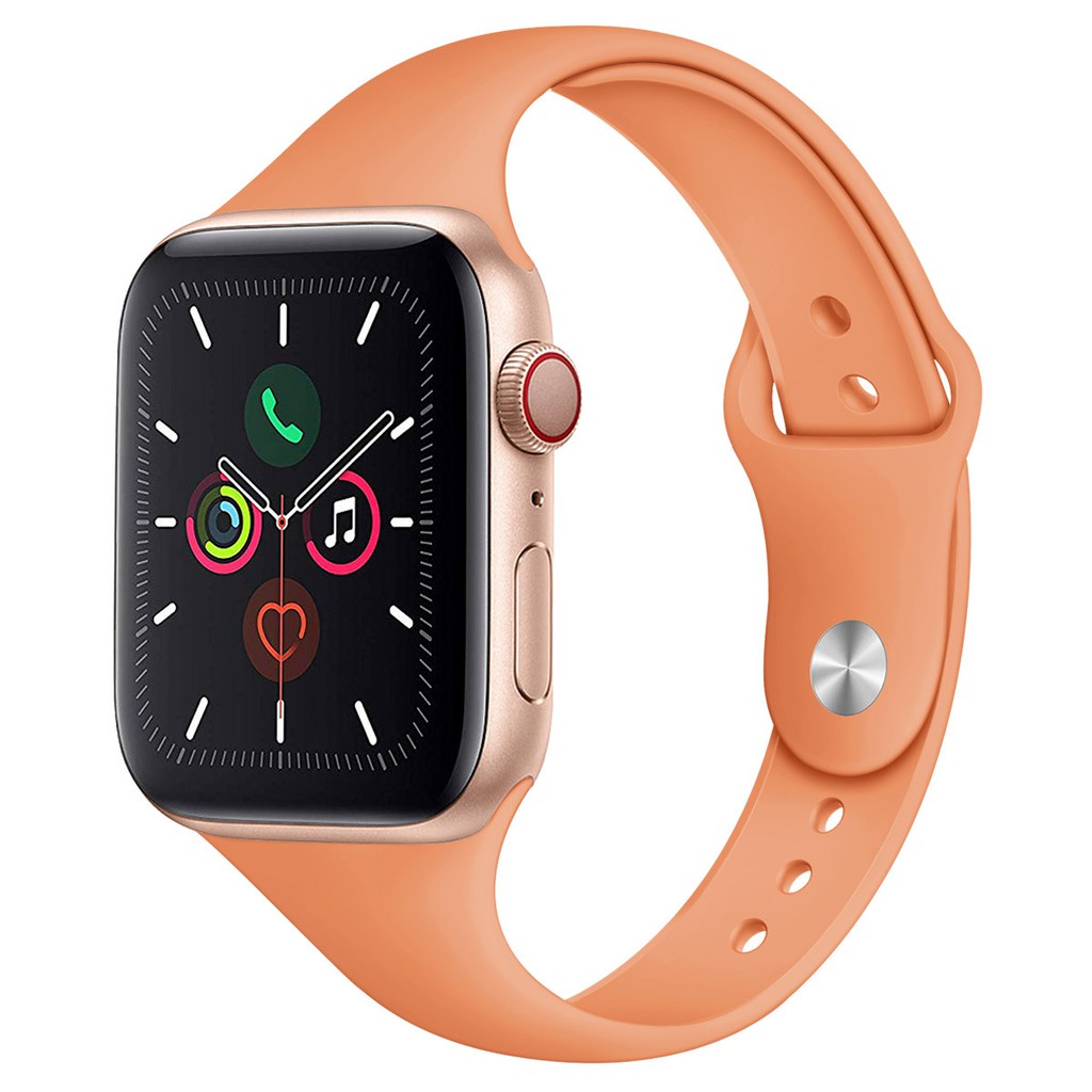 Dây Đeo Silicon Thể Thao Cho Đồng Hồ Thông Minh Apple Watch 1 / 2 / 3 / 4 / 5