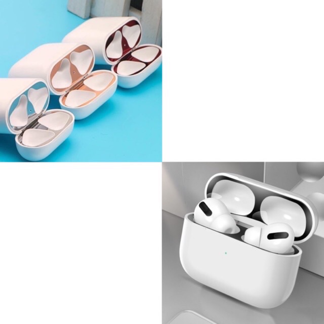 Miếng Dán Kim Loại Chống Bẩn bên trong tai nghe Airpods 1,2 / Airpods Pro