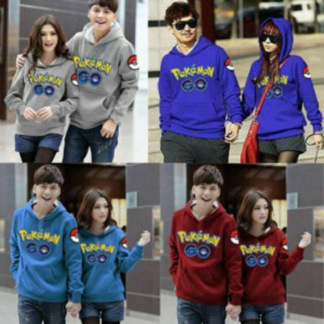 Áo Khoác Sweater In Hình Pokemon Đáng Yêu Cho Cặp Đôi