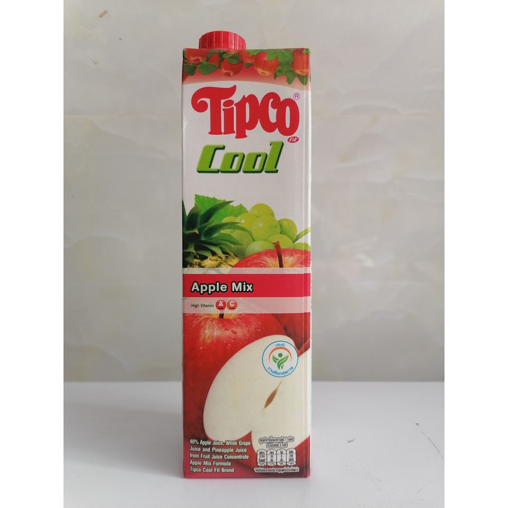 [1 Lít] Nước ép táo & trái cây TIPCO Apple Mix (halal) (cac-hk)