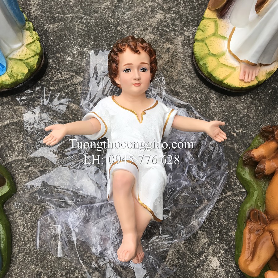 Bộ tượng Chúa Giáng Sinh 80cm 5 tượng