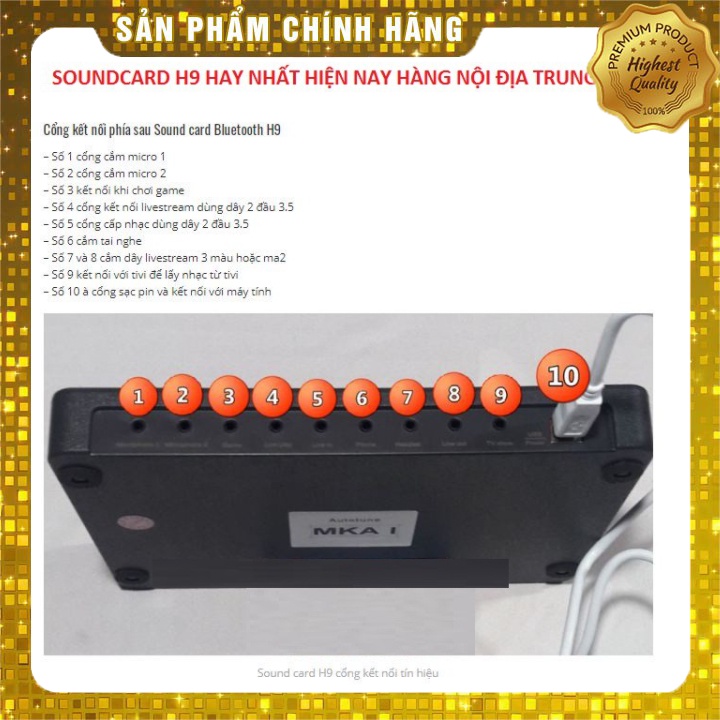 [Mã ELHACE giảm 4% đơn 300K] Combo Sound Card H9, Micro Thu Âm BM 900 - Siêu Phẩm Hát Livestream Karaoke 2020