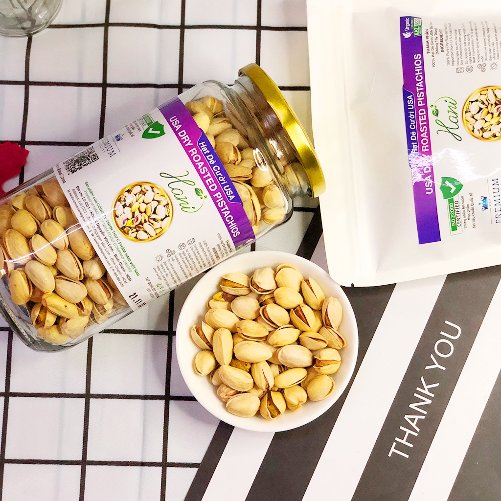 500g Hạt Dẻ Cười Không Tẩy Trắng Chuẩn Mỹ Thơm Ngon  ✔️ HANI FOOD