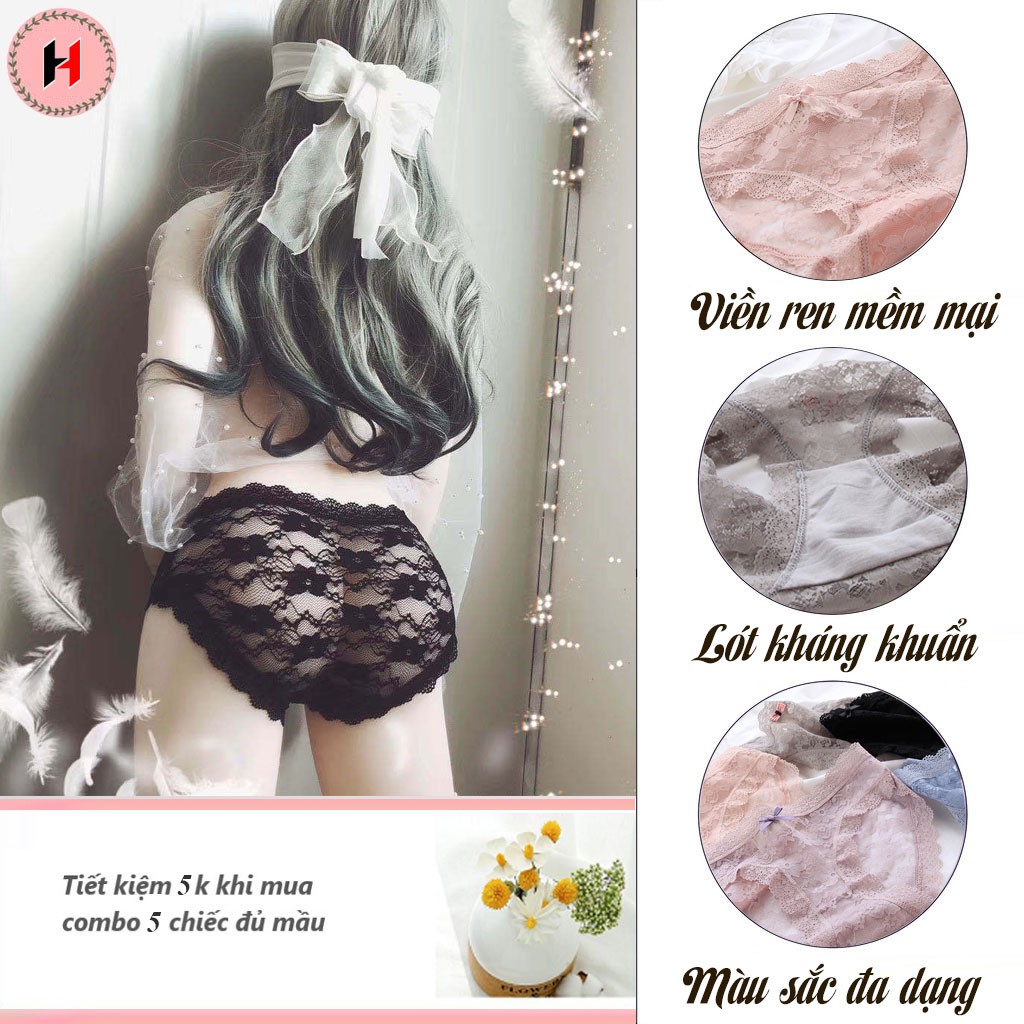 Quần lót ren nữ Siêu mỏng Siêu dai phong cách sexy gợi cảm Q48 | BigBuy360 - bigbuy360.vn