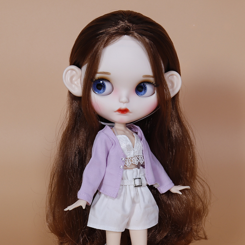 ICY DBS Little Doll Change Makeup Finished White Muscle 19 Joint Body Melody Pink Gold Brown Long Hair