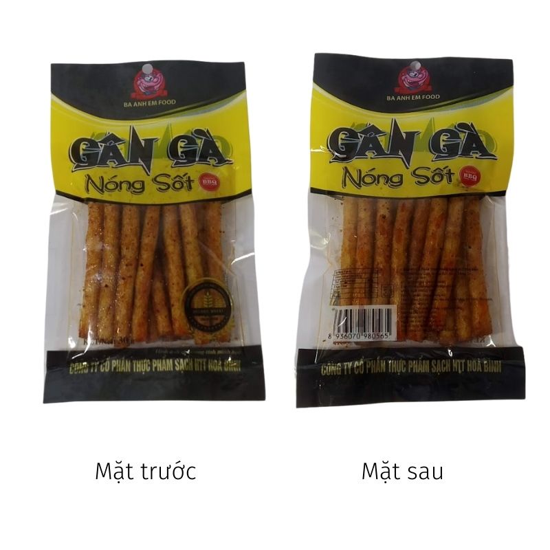 Snack gân gà nóng sốt Ba Anh Em Food (gói 30g)