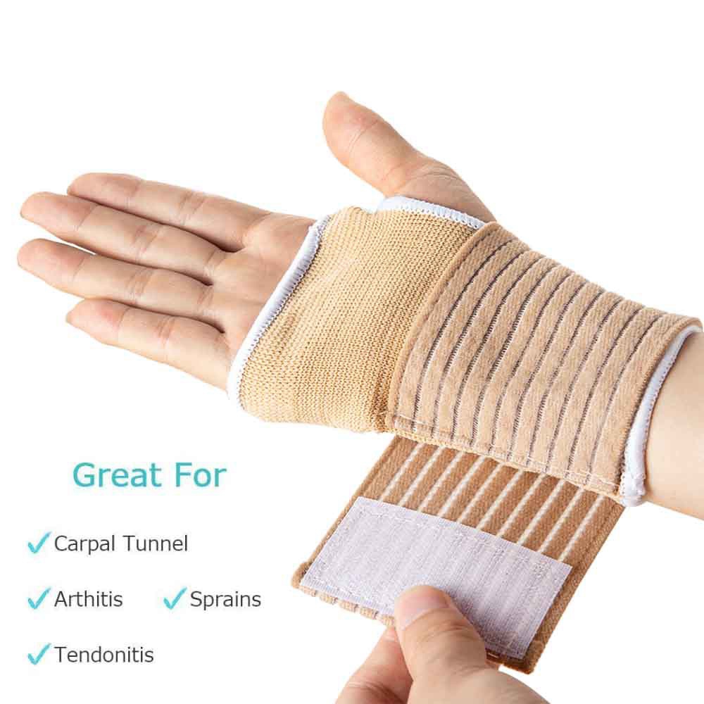 (Hàng Mới Về) Set 2 Băng Quấn Cổ Tay Hỗ Trợ Tập Thể Thao Thoáng Khí Dành Cho Nam Và Nữ