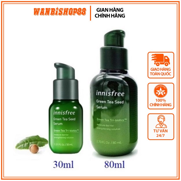 Tinh Chất Serum Trà Xanh Innisfree The Green Tea Seed Serum 80ml – Wanbishop88