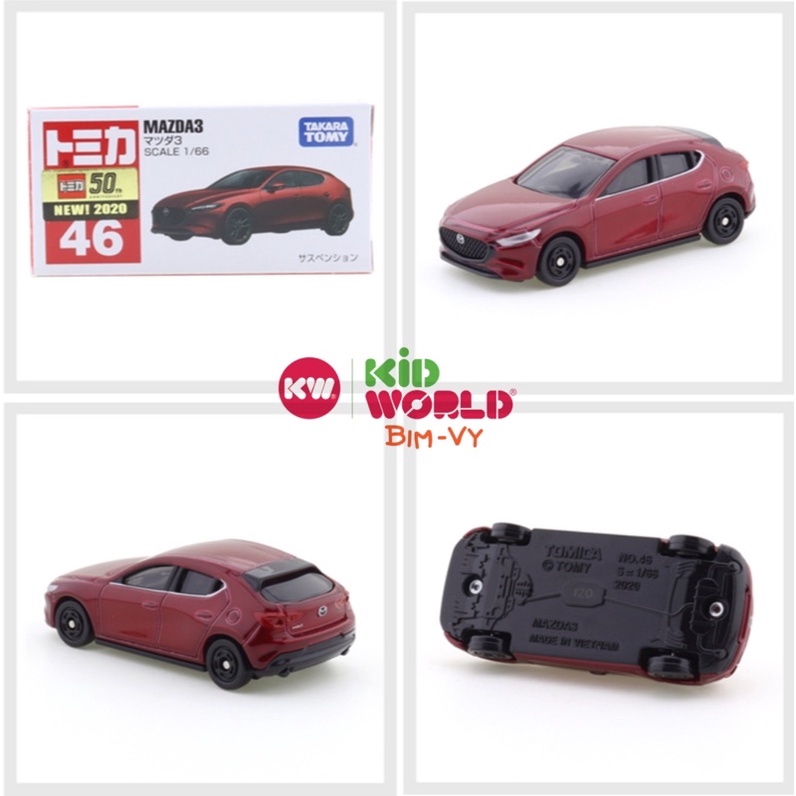 Xe mô hình Tomica Box Mazda 3. MS: 873. Tỷ lệ 1:66.