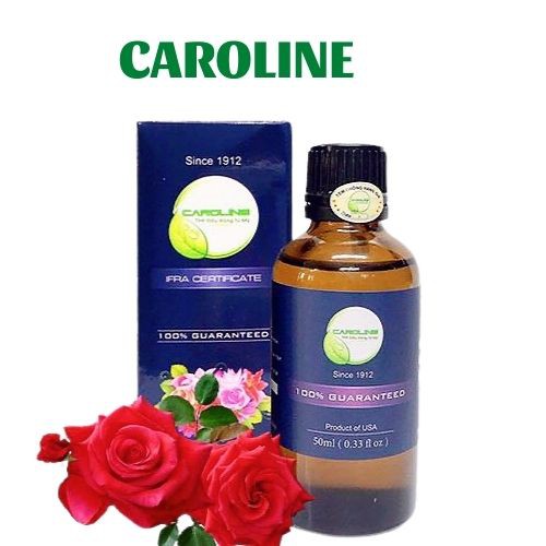 Tinh dầu xông thơm phòng CAROLINe hương Hoa Hồng 10ml/50ml/100ml - Cam kết chính hãng