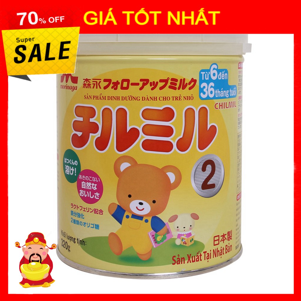 [ GIÁ TỐT NHẤT ]  Sữa Morinaga Chilmil số 1, 2 (320g) [ HÀNG CHÍNH HÃNG ]