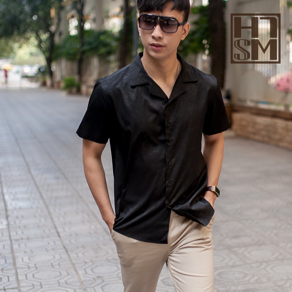 Áo sơ mi nam MAGNOR Flex Vibes tay lỡ cổ vest