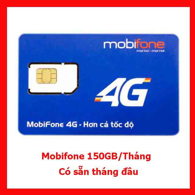 Miễn PhíTháng Đầu Sim 4G Mobifone khuyến mãi 150GB trên tháng