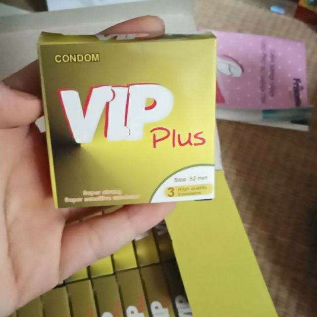 Bao cao su VIP Plus - Chính hãng Hộp 144c