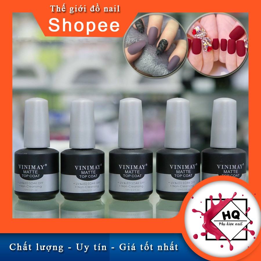 Top lì tạo độ nhám lì cho móng sang chảnh - Đồ nail HQ