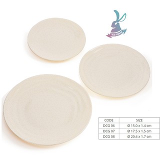 Dĩa Tròn Cạn Vân Đá Trắng Nhựa Melamine Cao Cấp Fataco Việt Nam đủ size