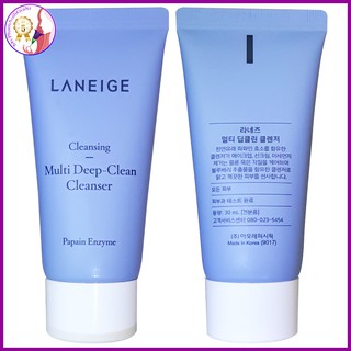 Minisize sữa rửa mặt mini laneige multi deep-clean cleanser hàn quốc 30ml