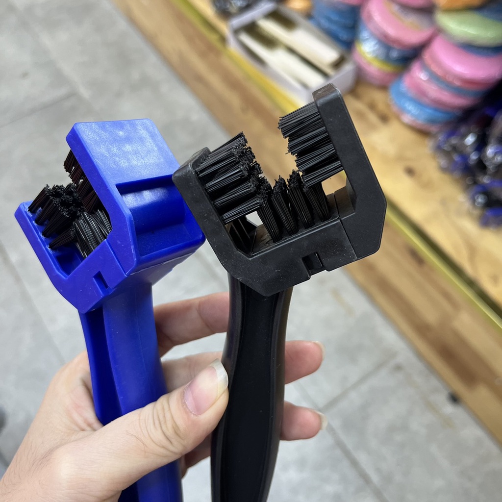 Bàn Chải Chà Sên 3D , Bàn Chải Cọ Xích Xe , Vệ Sinh Sên Xe Máy