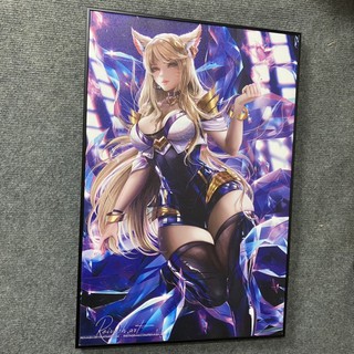 Tranh Treo Tường Ahri, Chất Liệu Canvas Siêu Bền Màu, Bảo Hành 1 năm