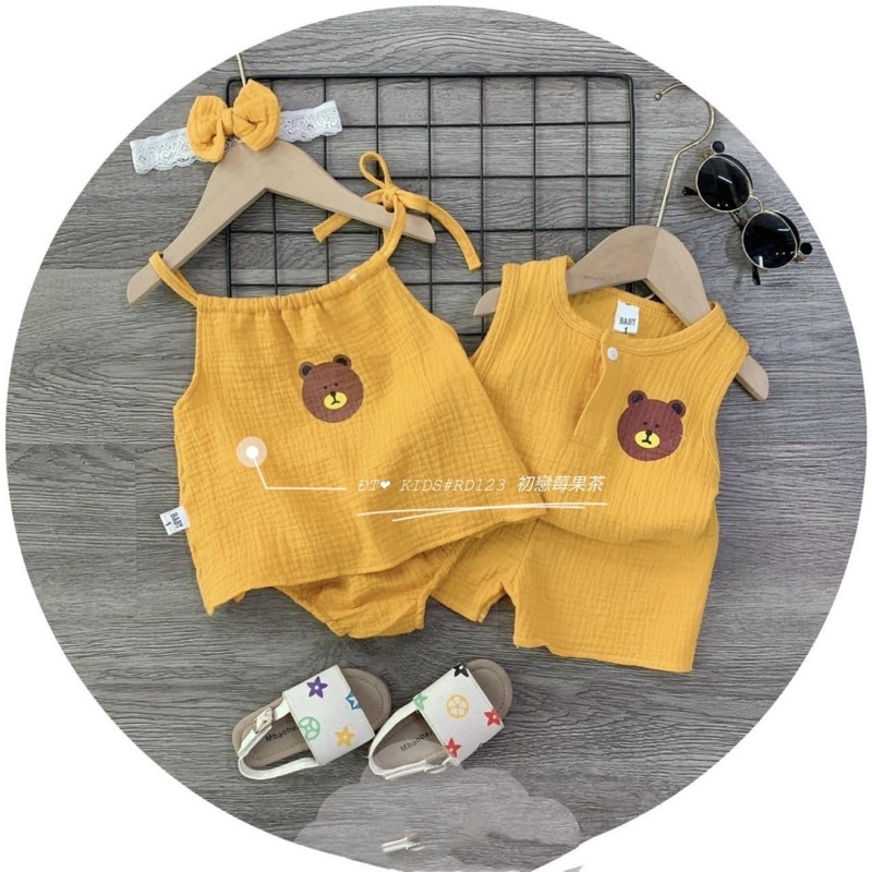 Set Bộ Xô Muslin chất đẹp loại 1 cho bé trai bé gái