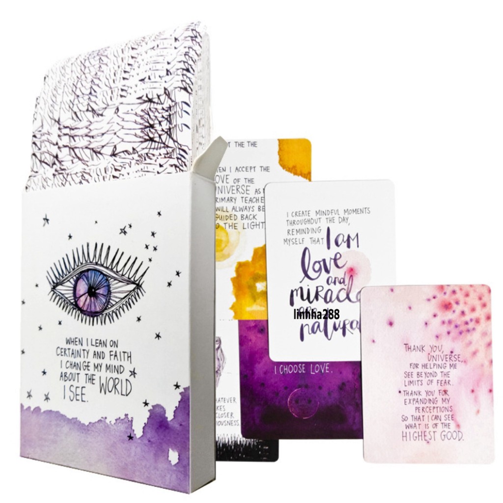Bộ bài tarot ma thuật phiên bản tiếng Anh mắt huyền bí