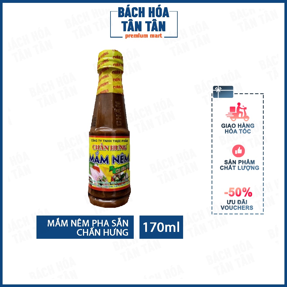 Mắm nêm Chấn Hưng pha sẵn, có gia vị đậm đà thơm ngon chai 170ml