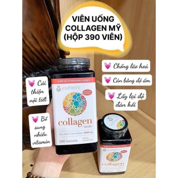 💟 💟 💟 Viên uống Collagen Youtheory 390 viên Type 1, 2 & 3 của Mỹ