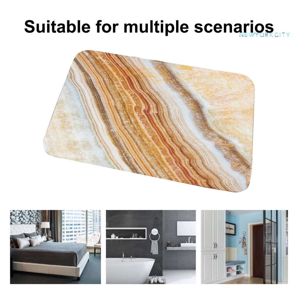 Thảm Chùi Chân Polyester Chống Trượt Thấm Hút Nhanh Khô Thoải Mái Dành Cho Phòng Tắm