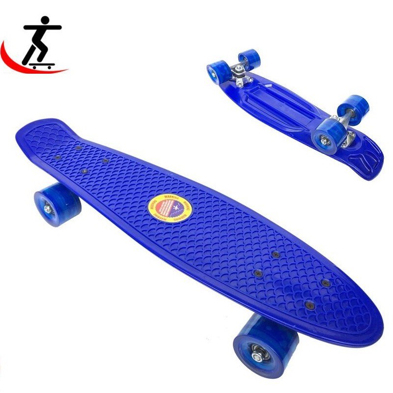 Ván trượt thể thao ,dành cho trẻ em và người lớn - Skateboard Penny, chịu được trọng lượng 90kg trở xuống (Xanh).