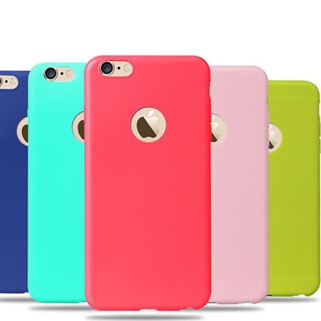 Ốp Lưng Mềm Siêu Mỏng Màu Sắc Ngọt Ngào Cho iPhone 5 5s 6 6s 6+ 6s+ 7 7+