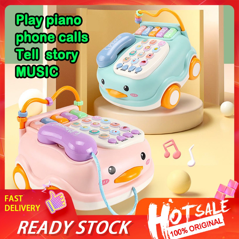 pop it "Giao ngay" đồ chơi trẻ em giả lập điện thoại cố định điện thoại giáo dục trẻ sơ sinh âm nhạc giáo dục sớm 0-1-3 bé trai bé gái 9 tháng tuổi