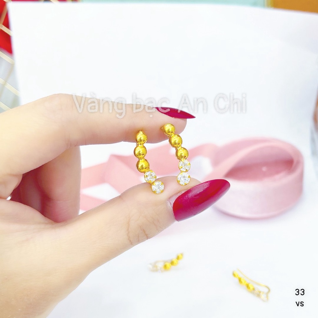 Bông tai nữ/khuyên kẹp vành mới 2021 hottrend hàn quốc Vàng bạc an chi cam kết bảo hành chất lượng sản phẩm