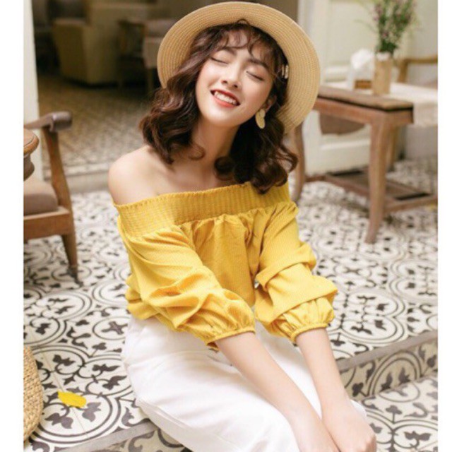 [ Hàng có sẵn]_ ÁO TRỄ VAI TAY BÈO BUỘC NƠ SAU KÈM ẢNH THẬT | BigBuy360 - bigbuy360.vn