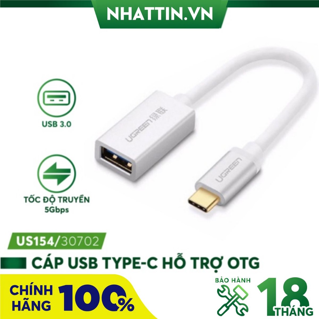 Cáp OTG USB Type C to USB 3.0 Ugreen 30702 Cao Cấp
