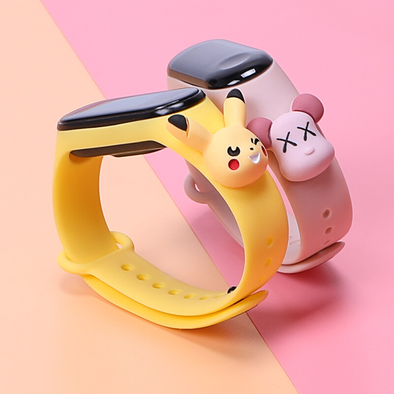 Dây Đeo Thay Thế Chất Liệu Silicon Màu Trơn Cho for Xiaomi Mi Band 5 / Mi Band 5