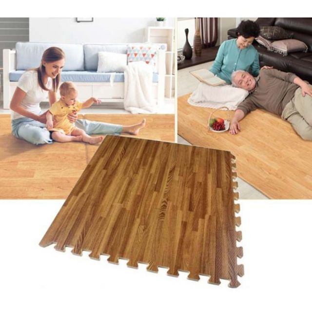 Sỉ thảm xốp trải nền vân gỗ 60x60x1cm