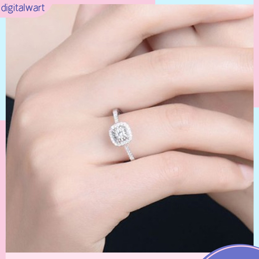 Nhẫn đính đá zircon thiết kế sành điệu trẻ trung cho nữ