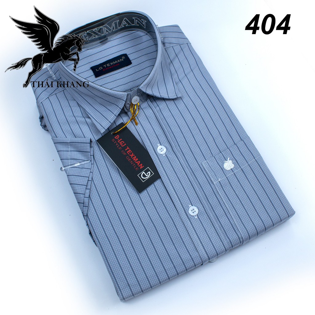 Áo sơ mi nam ngắn tay công sở vải COTTON MÁT mềm loại áo sơ mi ngắn tay sọc caro đóng hộp cao cấp SN2 | BigBuy360 - bigbuy360.vn