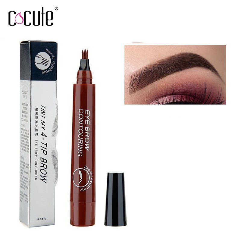 Bút chì kẻ lông mày dạng lỏng với 4 ngòi theo thông cách Microblading gồm 5 màu | BigBuy360 - bigbuy360.vn